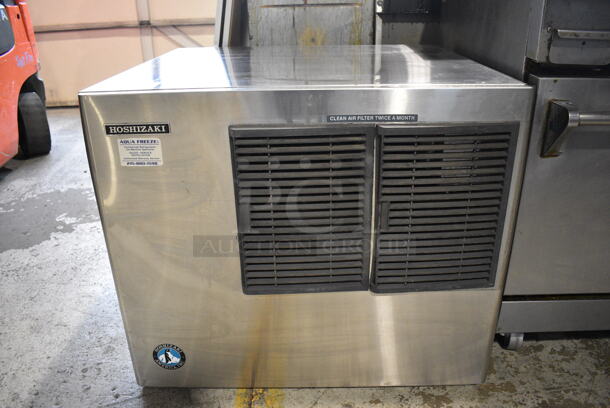 Hoshizaki Model KML-631MAH Stainless Steel Commercial Ice Machine Head. 208-230 Volts, 1 Phase. 30x28x26