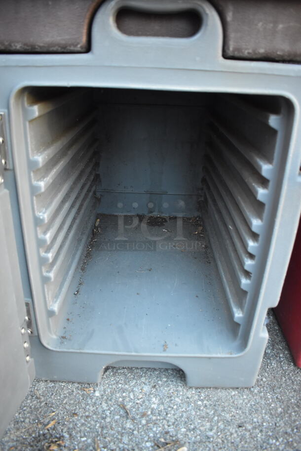 2 Poly Food Carrying Catering Case; Cambro 300MPC Brown and Carlisle NPC300N Blue Gray. 17x24x23. 2 Times Your Bid! - Image 5 of 7