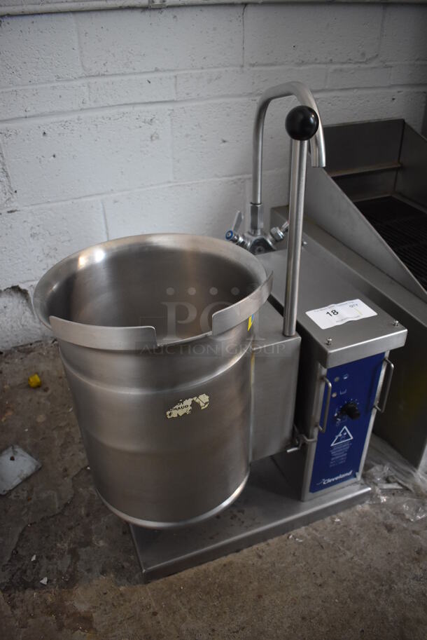 Cleveland KET-3-1 Stainless Steel Commercial Countertop Electric Powered 3 Gallon Tilting Steam Kettle. 208-240 Volts, 1 Phase. - Image 3 of 5