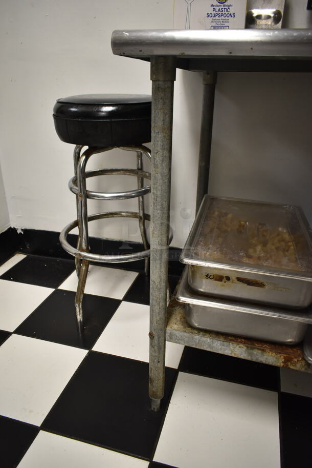 Stainless Steel Commercial Table w/ Under Shelf. Does Not Include Contents. (kitchen #2) - Image 4 of 6