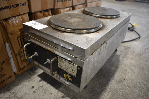 Star Model 502F Stainless Steel Commercial Countertop Electric Powered 2 Burner Hot Plate Range. 208/240 Volts, 1 Phase. 12x24x13 - Image 2 of 6