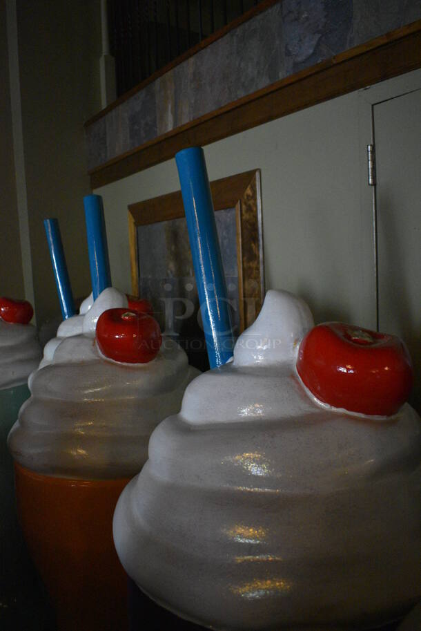 5 Decorative Sundae Statues. 24x24x70. 5 Times Your Bid! BUYER MUST REMOVE. (Susquehanna Ale House) - Image 3 of 6
