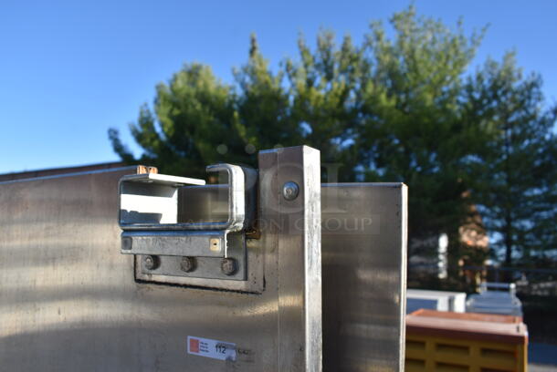 2 Metal Swinging Kitchen Doors. 17.5x1x82.5. 2 Times Your Bid! - Image 4 of 5