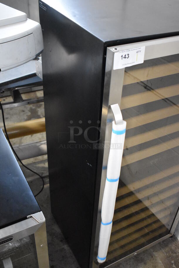 BRAND NEW SCRATCH AND DENT! Whynter BWR-0922DZ Metal Commercial Single Door Reach In Wine Chiller Cooler Merchandiser. 115 Volts, 1 Phase. Tested and Working! - Image 2 of 5