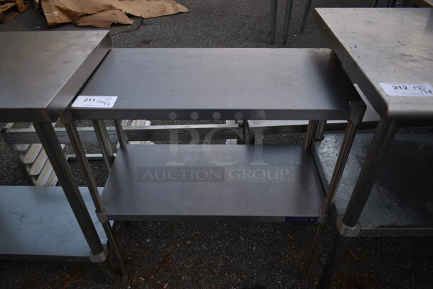 Stainless Steel Commercial Table w/ Metal Under Shelf. - Image 1 of 4