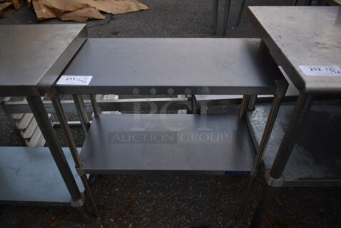 Stainless Steel Commercial Table w/ Metal Under Shelf.
