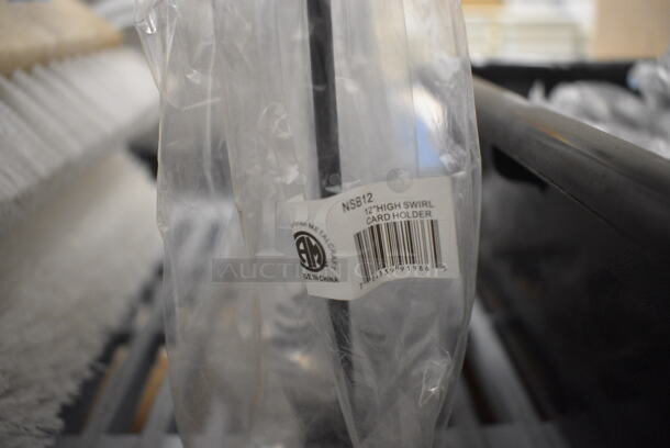 3 BRAND NEW! American Metalcraft Metal Countertop Table Number Holders. 4x4x12. 3 Times Your Bid! - Image 3 of 3