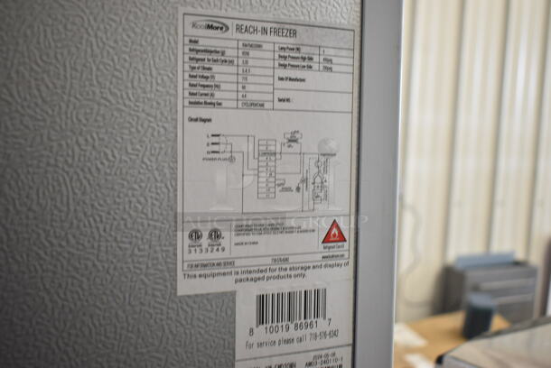 BRAND NEW SCRATCH AND DENT! KoolMore KM-FMD20WH Metal Single Door Reach In Freezer. 115 Volts, 1 Phase. Tested and Working! - Image 5 of 8