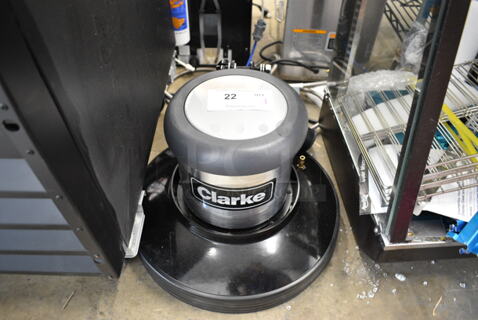 BRAND NEW SCRATCH AND DENT! Clarke CFP PRO 17HD 17" Single Speed Rotary Floor Machine. Just The Base. 120 Volts, 1 Phase. Cannot Test Due To Missing Power Cord