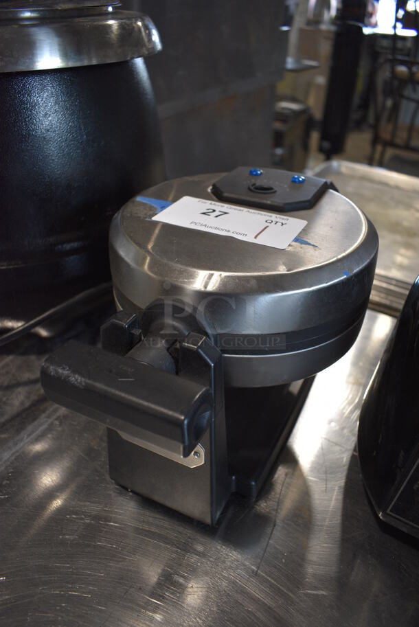Cuisinart Model WAF-F10 Metal Countertop Waffle Maker. 120 Volts, 1 Phase. 8x15x8. Cannot Test Due To Cut Power Cord - Image 2 of 5