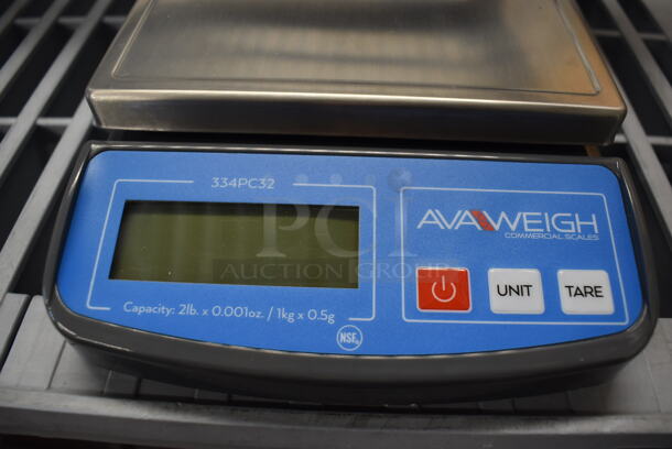 BRAND NEW IN BOX! Avaweigh 334PC32 Metal Countertop Food Portioning Scale. 6.5x10x2. Tested and Working! - Image 2 of 4
