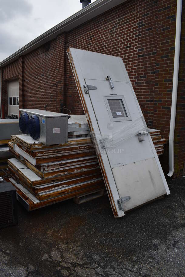 8'x9'x8' Walk In Freezer Box w/ Floor, Bohn Model ADT090AK Condenser and Copeland Compressor. 115 Volts, 1 Phase. Picture of the Unit Before Removal Is Included In the Listing. - Image 2 of 12