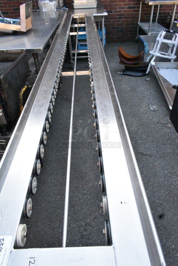 Metal Rolling Conveyor Frame on Commercial Casters.  - Image 3 of 5