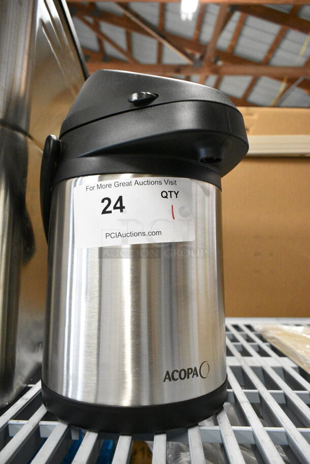 BRAND NEW SCRATCH AND DENT! Acopa Stainless Steel Air Pot.  - Image 1 of 7