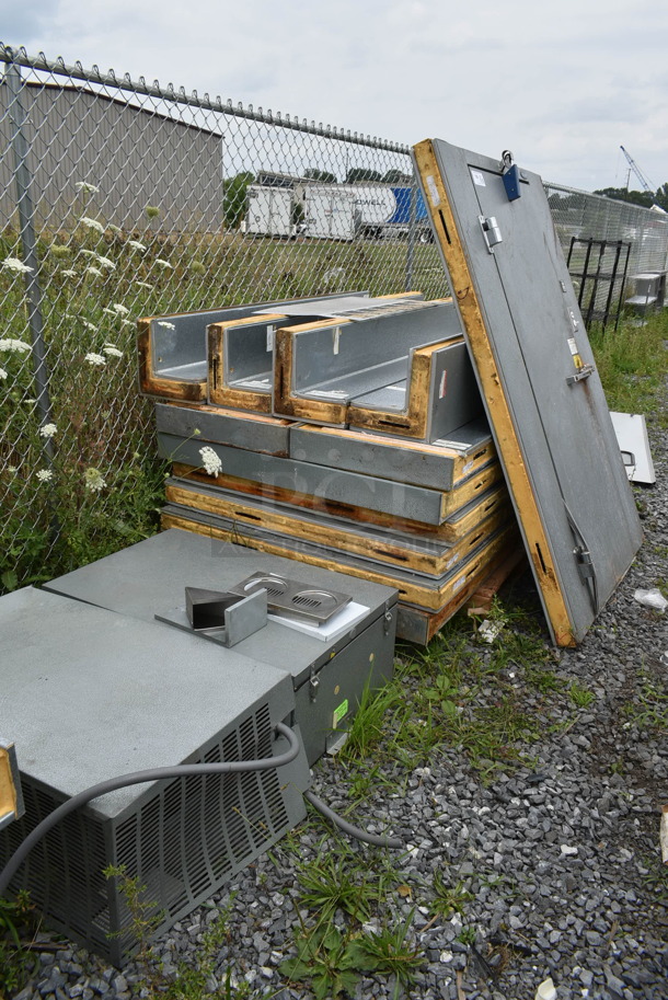 Norlake SELF CONTAINED 6'x8' Walk In Cooler Box w/ Floor, Norlake CPB075FC 208/230 Volt, 1 Phase Condenser and Copeland RS47C2-TAV-102 208/230 Volt, 1 Phase Compressor. Picture of the Unit Before Removal Is Included In the Listing. - Image 3 of 8