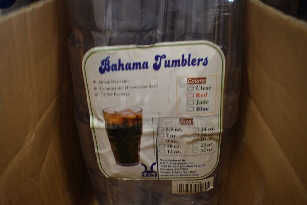 ALL ONE MONEY! Lot of 24 BRAND NEW IN BOX! Bahama Tumblers! 3.5x3.5x6 - Image 2 of 3