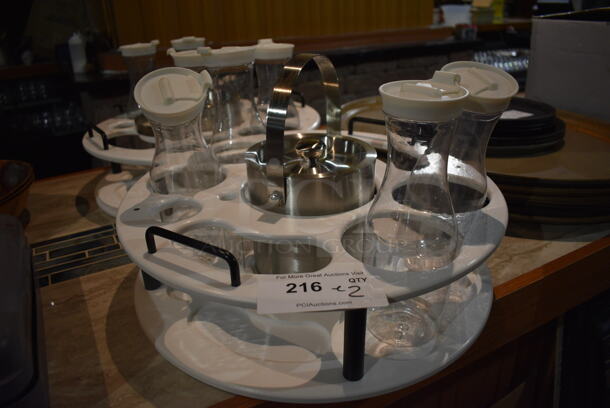 ALL ONE MONEY! Lot of 2 Countertop Holders. 18x18x6. (bar) - Image 2 of 4