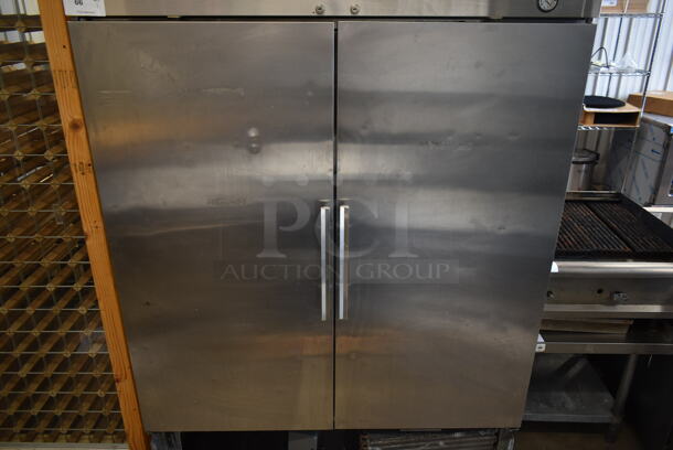 True T-49F Stainless Steel Commercial 2 Door Reach In Freezer w/ Poly Coated Shelves. 115 Volts, 1 Phase. Tested and Powers On But Does Not Get Cold - Image 3 of 8