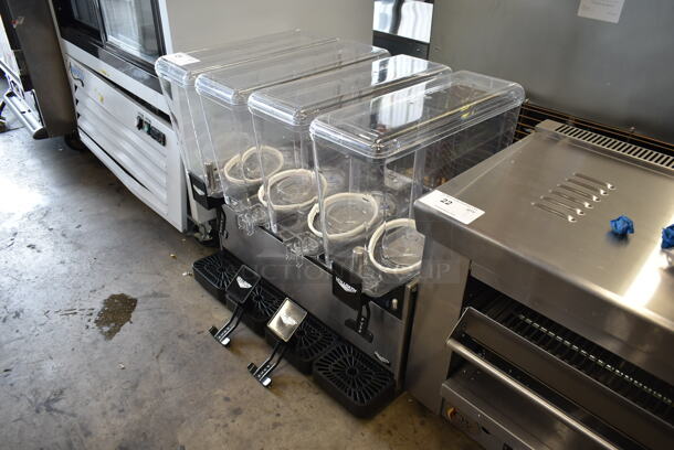 BRAND NEW SCRATCH AND DENT! 2022 Vollrath Maestrale Extra 20.4 ULPBL Stainless Steel Commercial Countertop 4 Hopper Refrigerated Beverage Machine. 115 Volts, 1 Phase. Tested and Working! - Image 2 of 5
