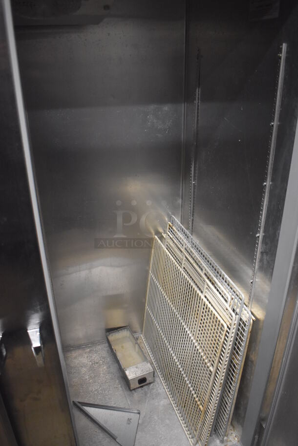 Continental 2FE ENERGY STAR Stainless Steel Commercial 2 Door Reach In Freezer on Commercial Casters. 115 Volts, 1 Phase. 57x34x82. Tested and Powers On But Does Not Get Cold - Image 5 of 6