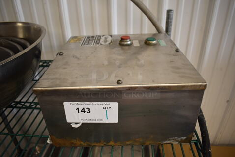 Salvajor Stainless Steel Garbage Disposal Control Box. 12x6.5x12