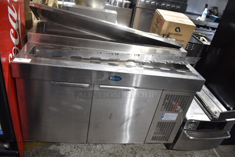 Randell Stainless Steel Commercial Pizza Prep Table. Tested and Powers On But Does Not Get Cold