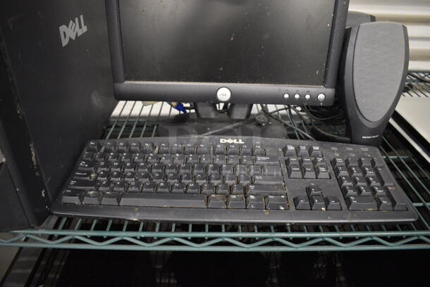 Dell 15" Computer Monitor, Dell Computer Tower, 2 Speakers and Keyboard - Image 4 of 4