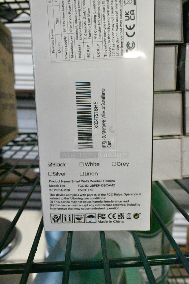 10 BRAND NEW SCRATCH AND DENT! Sunnyjane X0047STBHS Smart Wi-Fi Doorbell Camera. 10 Times Your Bid!  - Image 3 of 3