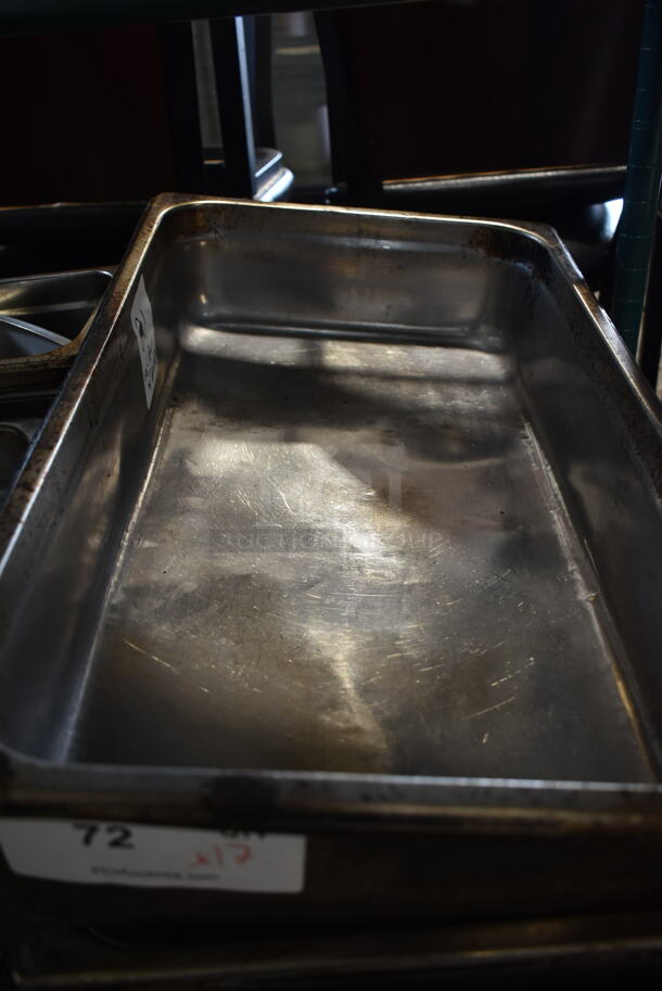 ALL ONE MONEY! Lot of Full Size Stainless Steel Drop In Bins - Image 4 of 5