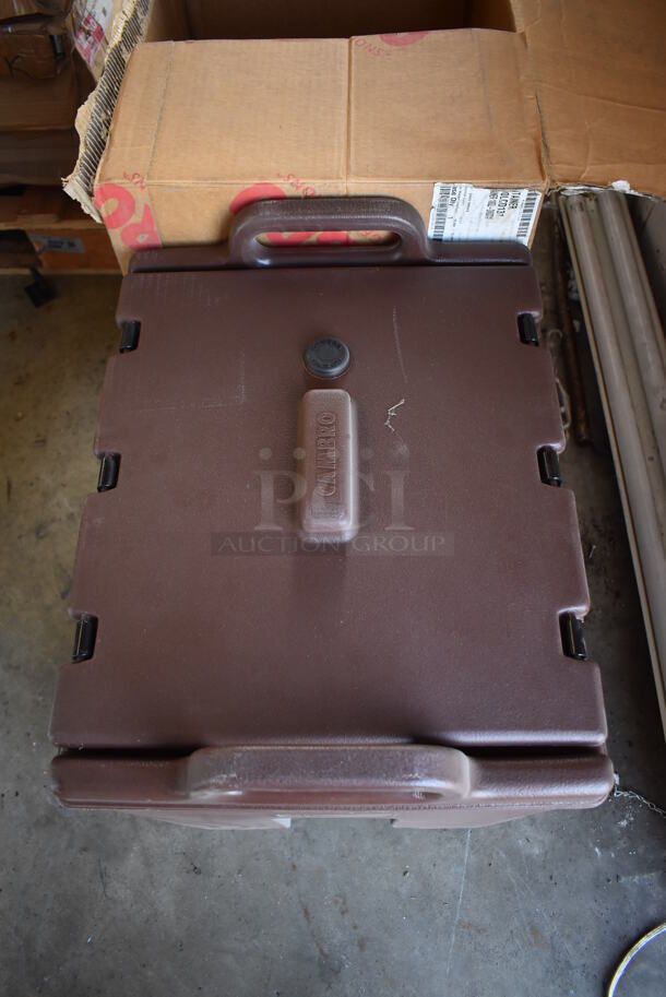 BRAND NEW IN BOX! Cambro 1000LCD Brown Poly Insulated Drink Holder Dispenser. 26x26x24 - Image 7 of 10
