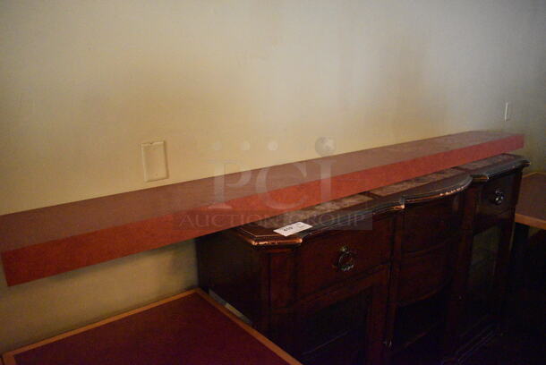 Wooden Buffet Cabinet. BUYER MUST REMOVE. 66x18x42. (Susquehanna Ale House) - Image 3 of 3