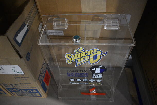 4 BRAND NEW! Sqwincher Zero Clear Poly Electrolyte Replenishment Merchandiser. 10x5x12. 4 Times Your Bid! - Image 4 of 5
