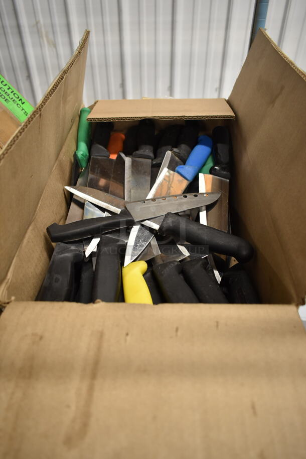 50 SHARPENED Stainless Steel Knives Including Chef Knives. 50 Times Your Bid! - Image 1 of 4