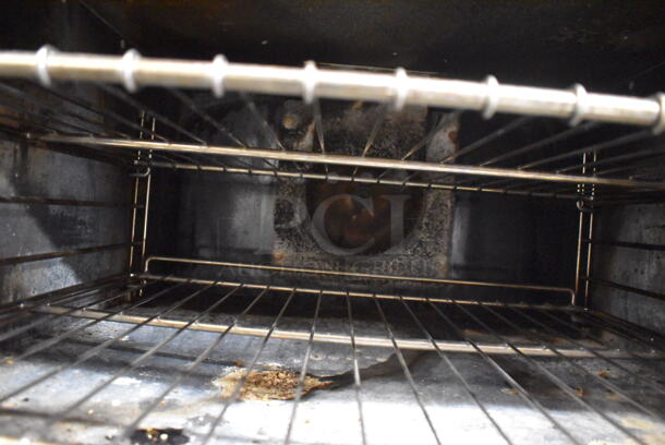 Imperial Stainless Steel Commercial Natural Gas Powered 6 Burner Range w/ Convection Oven, Over Shelf and Back Splash on Commercial Casters. 36x32x56 - Image 8 of 9