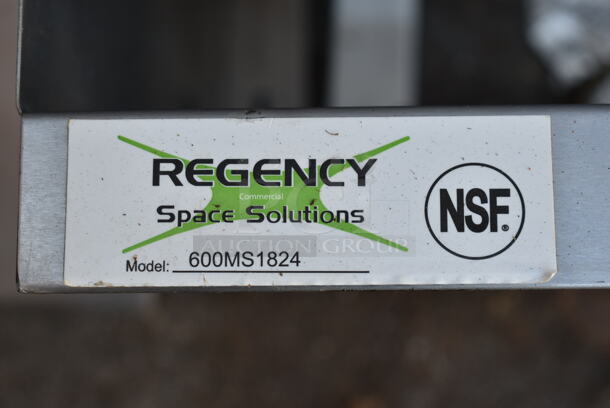 2 Regency 600MS1824 Stainless Steel Commercial Wall Mount Shelf. 2 Times Your Bid! - Image 4 of 5