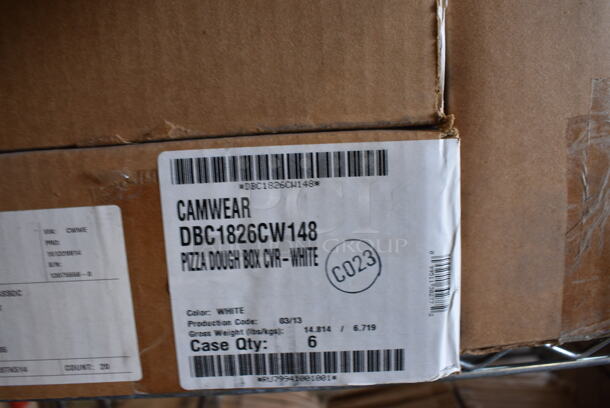 13 BRAND NEW IN BOX! White Poly Dough Bin Lids. 18x26x1. 13 Times Your Bid! - Image 3 of 4