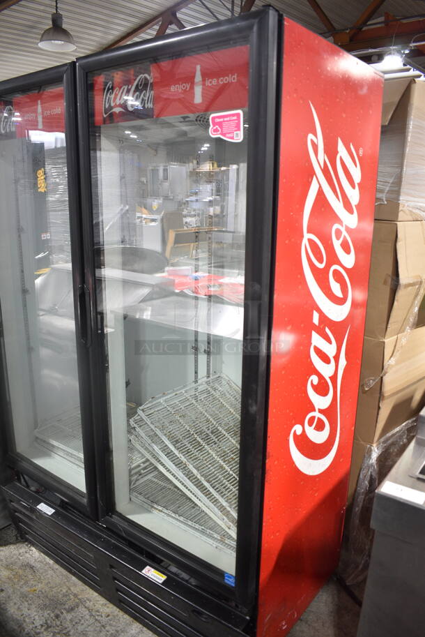 Imbera VRD43 ENERGY STAR Metal Commercial 2 Door Reach In Cooler Merchandiser w/ Poly Coated Racks. 115 Volts, 1 Phase. Cannot Test Due To Cut Power Cord - Image 6 of 6