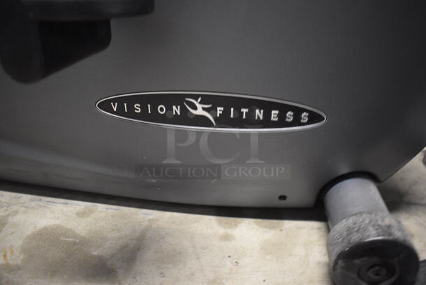 Vision Fitness HRT R2600 Metal Commercial Floor Style Stationary Exercise Bicycle. 27x60x51. Tested and Working! - Image 7 of 8
