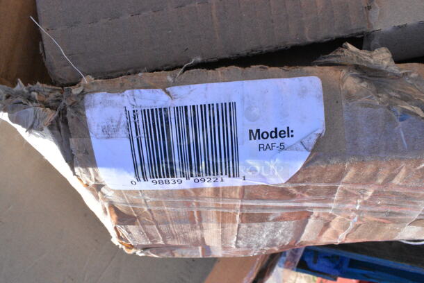 3 BRAND NEW SCRATCH AND DENT! Items Including 600TS1848S Regency 18" x 48" 16-Gauge 304 Stainless Steel Commercial Work Table with Undershelf, 522SG3048 Steelton 30" x 48" 18-Gauge Stainless Steel Equipment Stand with Undershelf and Galvanized Legs, RAF-5 Unit. 3 Times Your Bid! May Be Missing Pieces. - Image 5 of 5