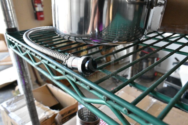 3 BRAND NEW SCRATCH AND DENT! Items Including 37 Choice 176SAUCE4CH 4 oz. Hammered Copper-Plated Stainless Steel Round Sauce Cup, Carnival King 382PM3KETTLE 8 oz. Popcorn Kettle, Regency 600DW15 15" Ice Cream Dipper Well and Faucet Set. 3 Times Your Bid!  - Image 7 of 12