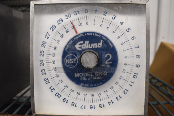 Edlund SR-2 Metal Countertop 2 Pound Capacity Food Portioning Scale. 7x7x9 - Image 4 of 4
