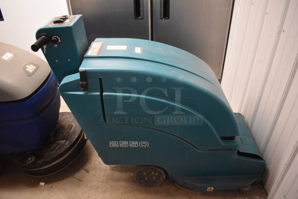 Tennant 2550 Metal Commercial Floor Burnisher Floor Cleaning Machine. 19x51x42. Cannot Test Due To Missing Battery