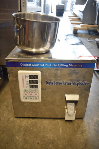 Stainless Steel Commercial Countertop Digital Control Particle Filling Machine. Tested and Working!