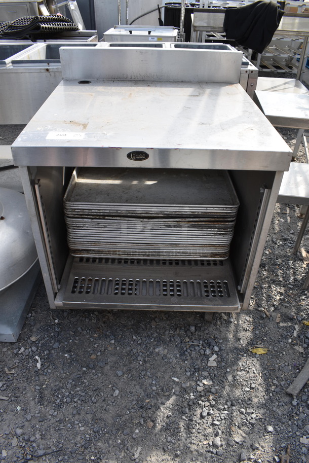 ALL ONE MONEY! Randell Open Base Utility Stand Stainless Steel Countertop w/ Undershelf and Lot of Baking Pans