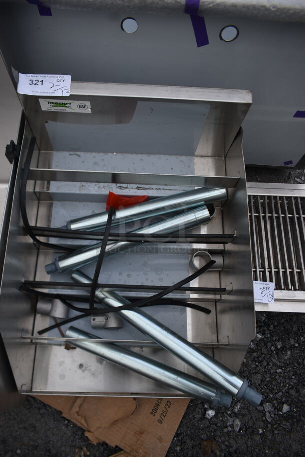 BRAND NEW SCRATCH AND DENT! Regency 600LDR2318 18" Five-Tiered Stainless Steel Liquor Display Rack - 23" Deep - Image 3 of 4