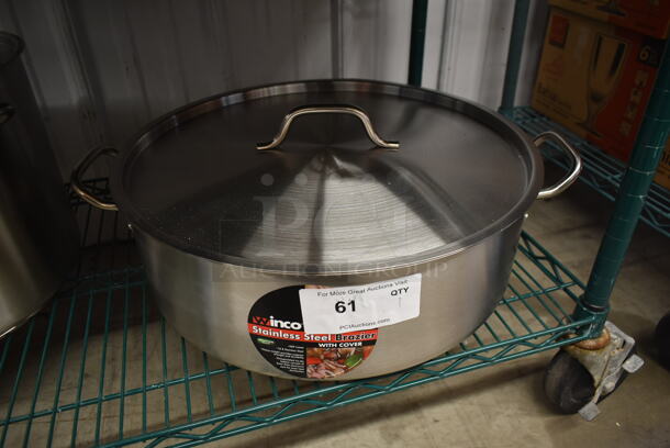 BRAND NEW! Winco Stainless Steel Stock Pot w/ Lid.