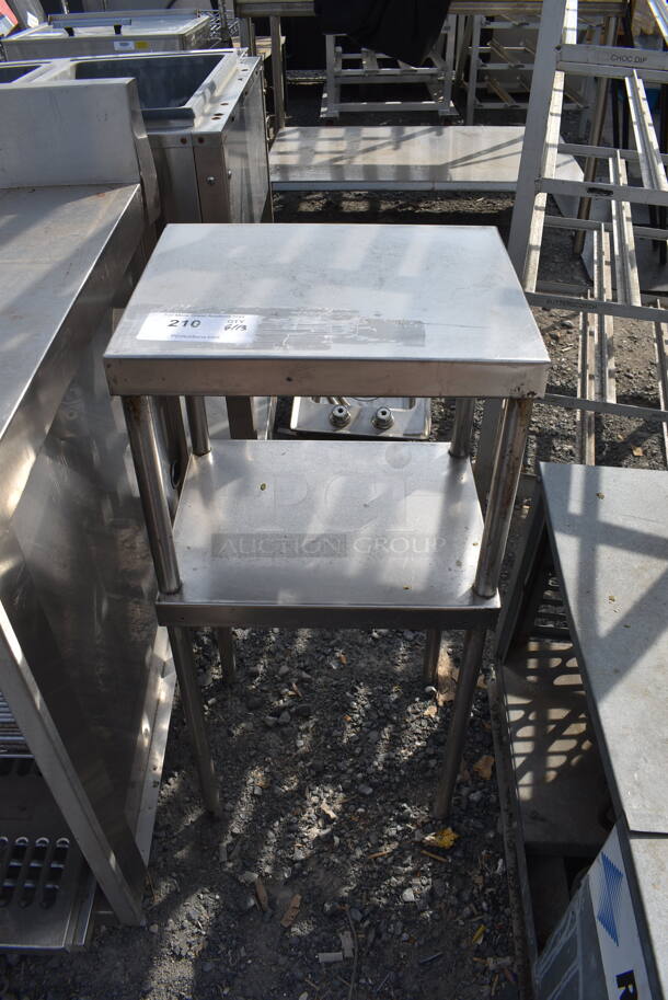 Stainless Steel Table and Undershelf - Image 1 of 3