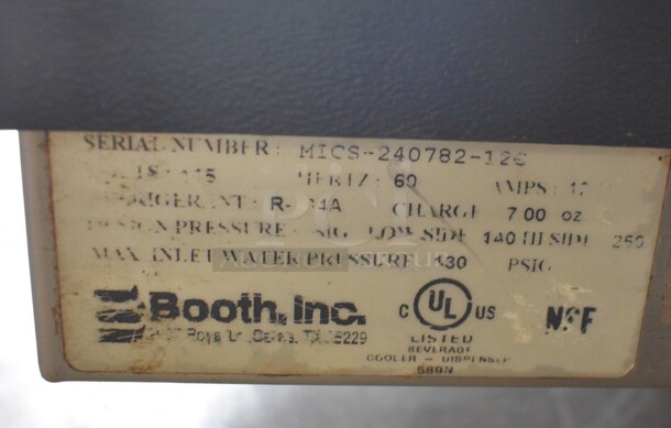 Booth Stainless Steel Commercial Countertop 6 Flavor Carbonated Beverage Machine. 19x26x33 - Image 5 of 5