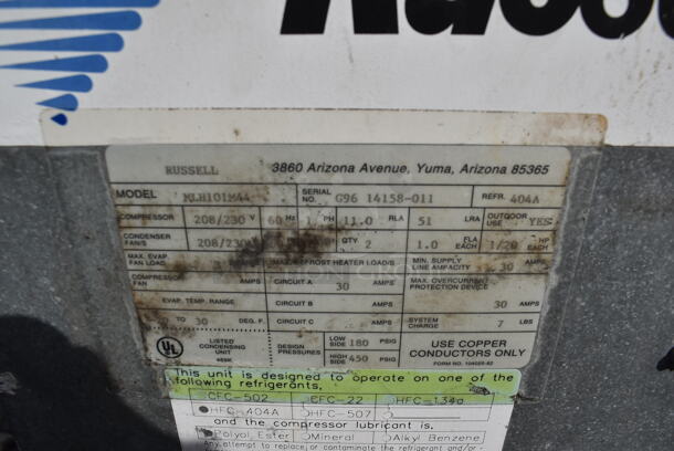 Russell MLH101M44 Compressor 208/230 Volt 1 Phase - Image 5 of 5