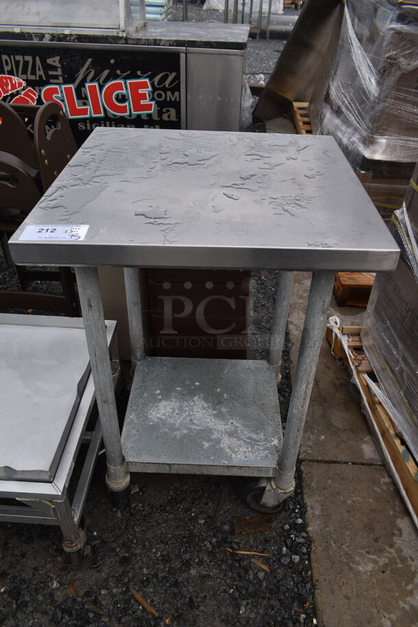Stainless Steel Commercial Table w/ Under Shelf on Commercial Casters. - Image 1 of 4